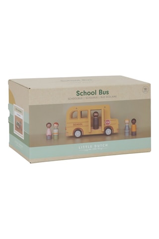 Bus scolaire et figurines en bois - Dès 18 mois