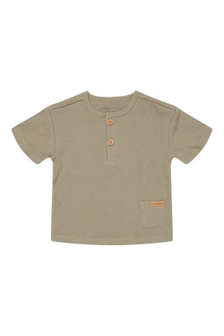 T-shirt en coton biologique - Vert olive