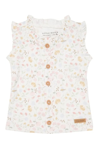Blouse en coton biologique - Blanc