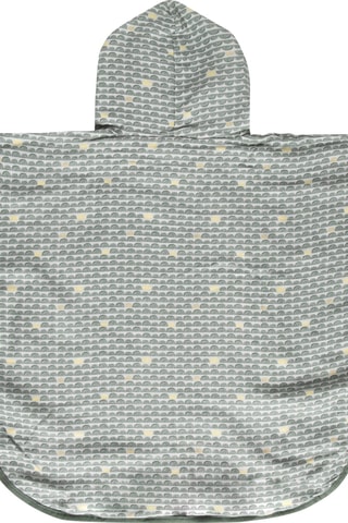 Poncho à capuche sans manches - Gris