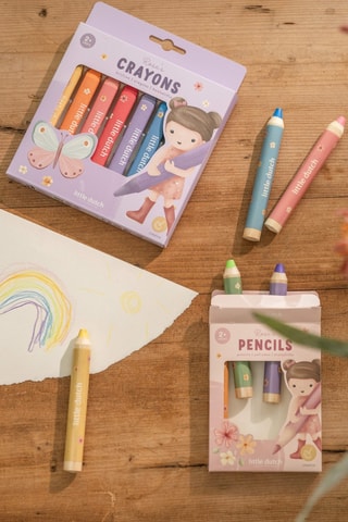 6 crayons de couleur Rosa - Dès 2 ans
