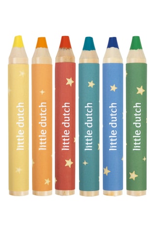 6 crayons de couleur Jim - Dès 2 ans