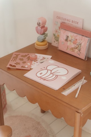 Cahier de coloriage - 24 pages - Rose - Fairy Garden