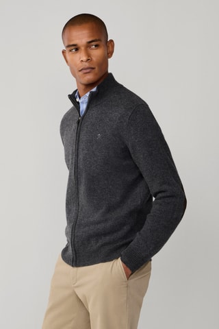 Gilet en laine d’agneau - Gris foncé