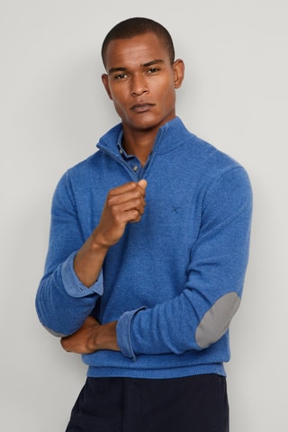 Pull en laine d’agneau - Bleu cobalt