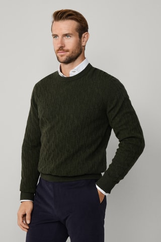 Pull en laine d’agneau - Kaki
