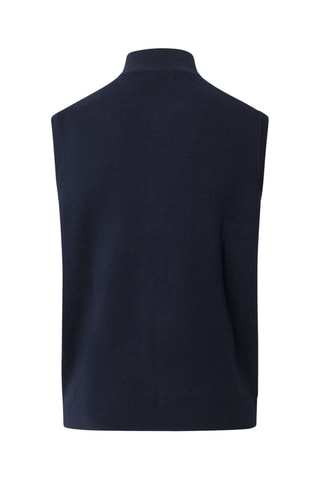 Gilet en mérinos - Bleu marine