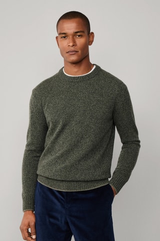Pull en mérinos - Kaki