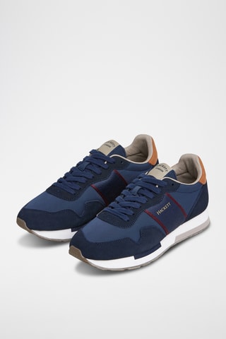 Baskets en cuir - Bleu marine