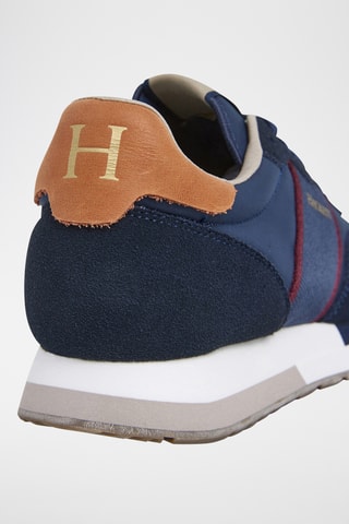 Baskets en cuir - Bleu marine
