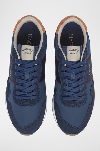 Baskets en cuir - Bleu marine