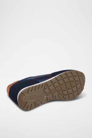 Baskets en cuir - Bleu marine