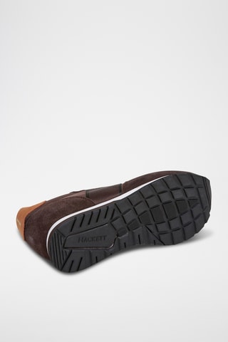Baskets en cuir - Marron foncé