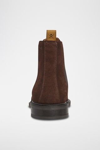 Bottines Chelsea en nubuck - Marron foncé