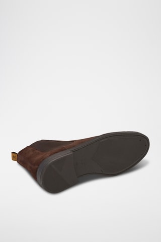 Bottines Chelsea en nubuck - Marron foncé