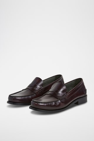 Mocassins en cuir - Marron foncé