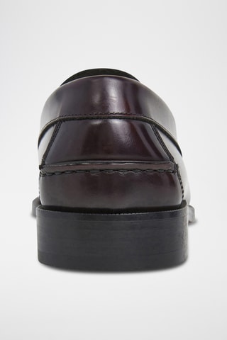 Mocassins en cuir - Marron foncé