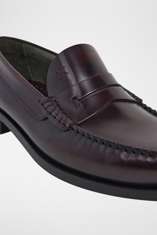 Mocassins en cuir - Marron foncé