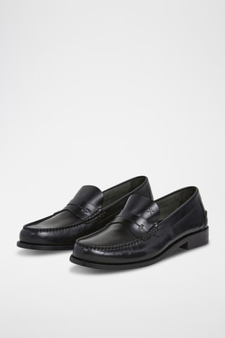 Mocassins en cuir - Noir
