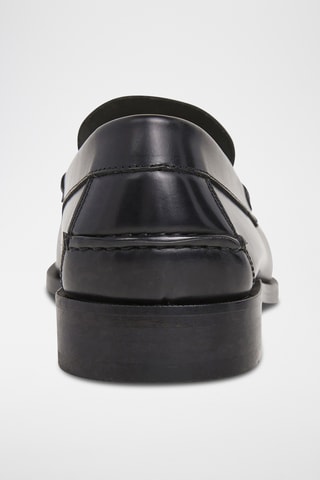 Mocassins en cuir - Noir