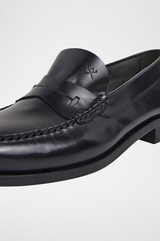 Mocassins en cuir - Noir