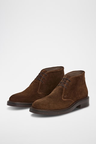 Boots en nubuck - Marron foncé