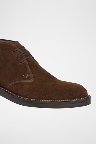 Boots en nubuck - Marron foncé