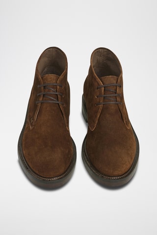 Boots en nubuck - Marron foncé