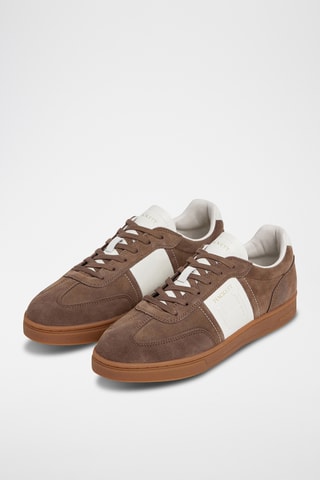 Baskets en cuir - Marron foncé