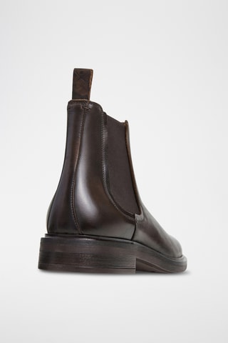 Bottines Chelsea en cuir - Marron foncé