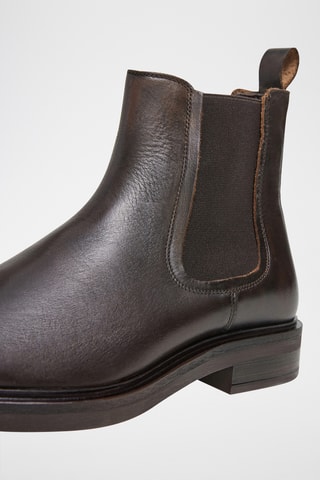 Bottines Chelsea en cuir - Marron foncé