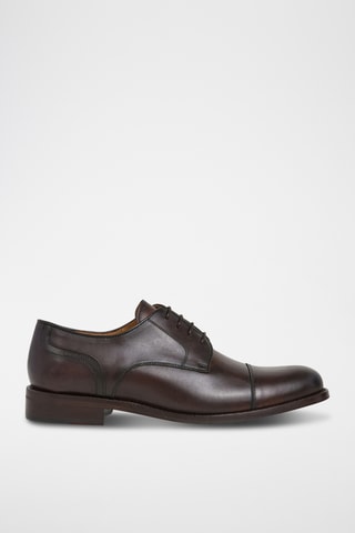 Derbys en cuir - Marron foncé