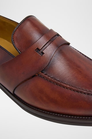 Mocassins en cuir - Marron