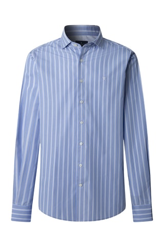 Chemise - Bleu cobalt et blanc