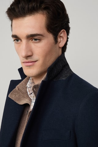 Manteau en laine - Bleu marine