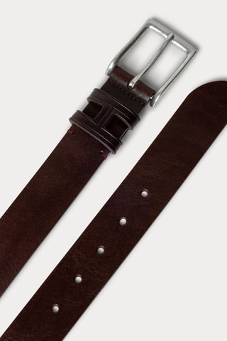 Ceinture en cuir - Marron