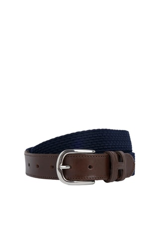 Ceinture - Bleu marine et marron