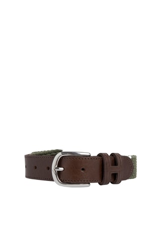 Ceinture tressée - Kaki