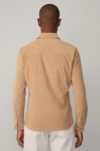 Chemise en velours - Beige