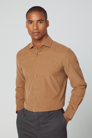 Chemise en velours - Marron