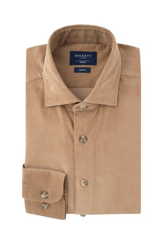 Chemise en velours - Marron