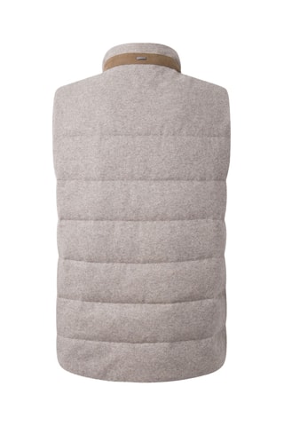 Doudoune sans manches en laine - Gris clair