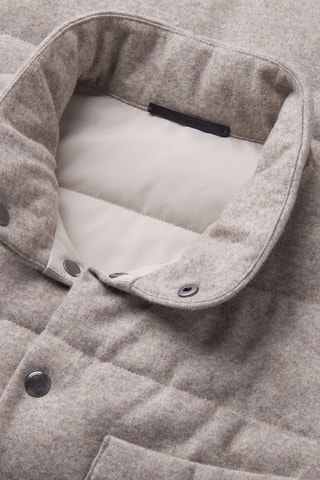 Doudoune sans manches en laine - Gris clair