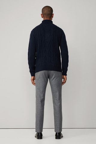 Pull en laine et cachemire - Bleu marine