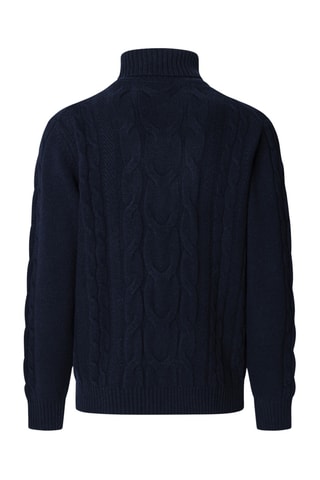 Pull en laine et cachemire - Bleu marine