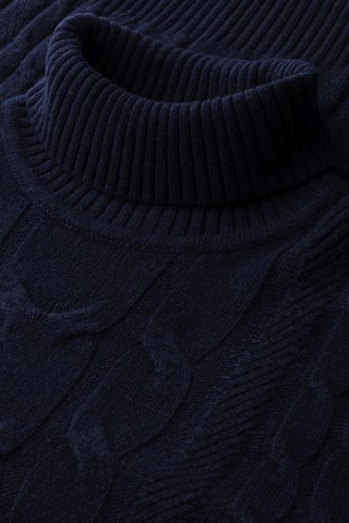 Pull en laine et cachemire - Bleu marine