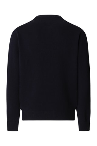 Pull en mérinos - Bleu marine