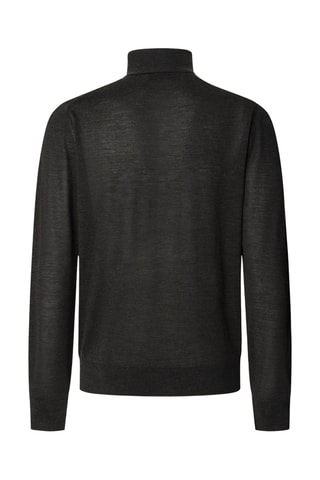 Pull en mérinos et soie - Gris foncé