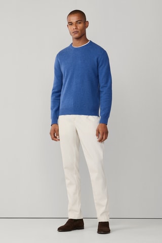 Pull en laine d’agneau - Bleu cobalt