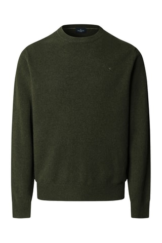 Pull en laine d’agneau - Vert foncé